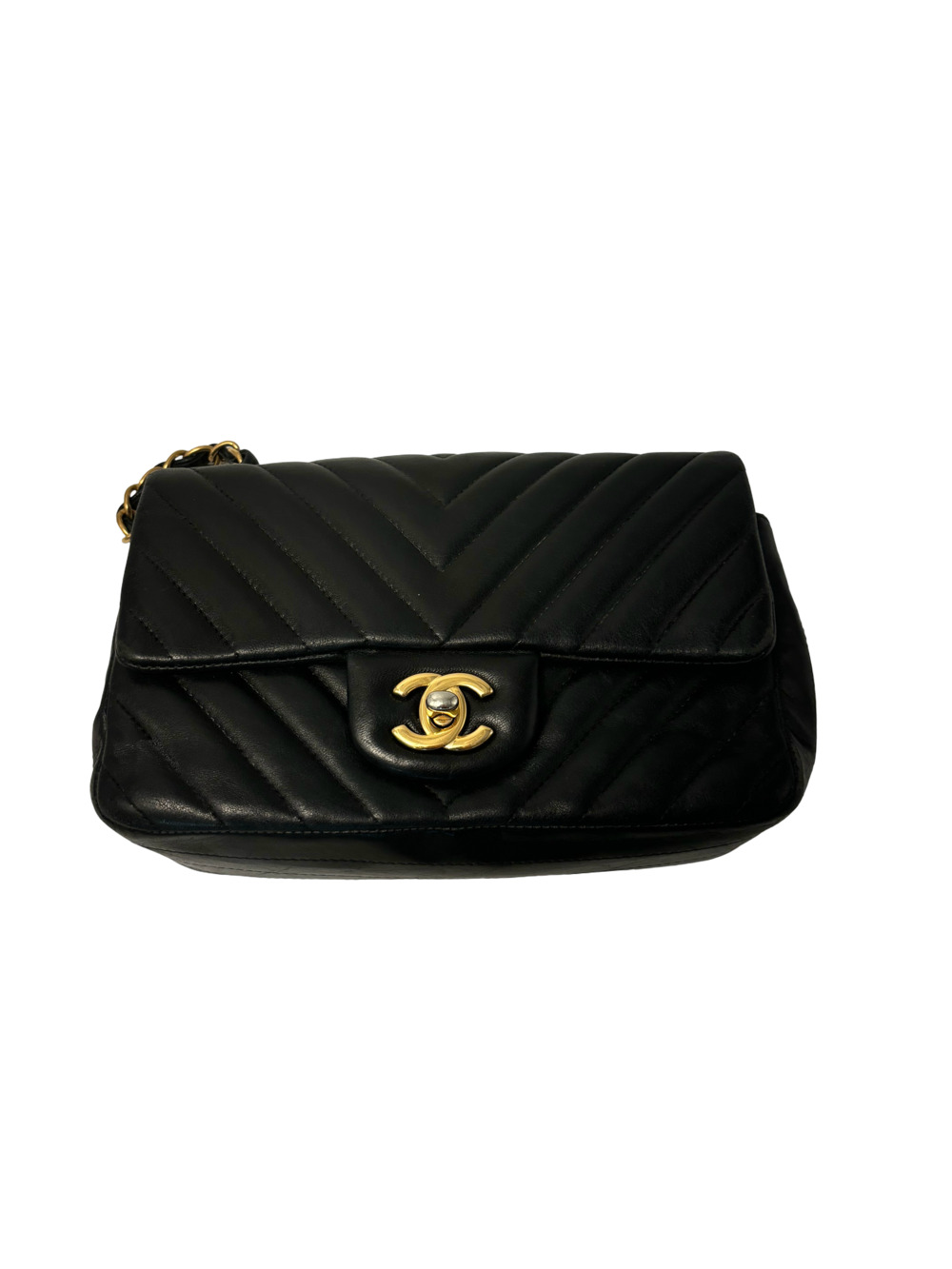 Chanel Classic Single Flap Bag Chevron #370957C41B